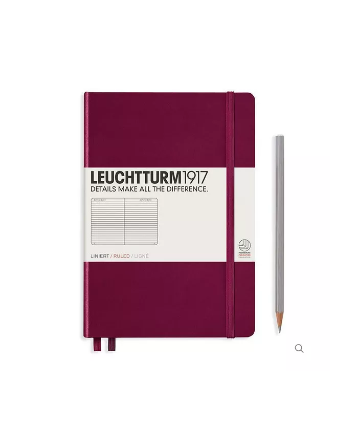 Carnet A5 Hardcover Leuchtturm 1917 port red