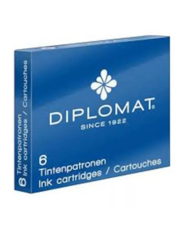 Cartouche d'encre Diplomat bleu ou noir