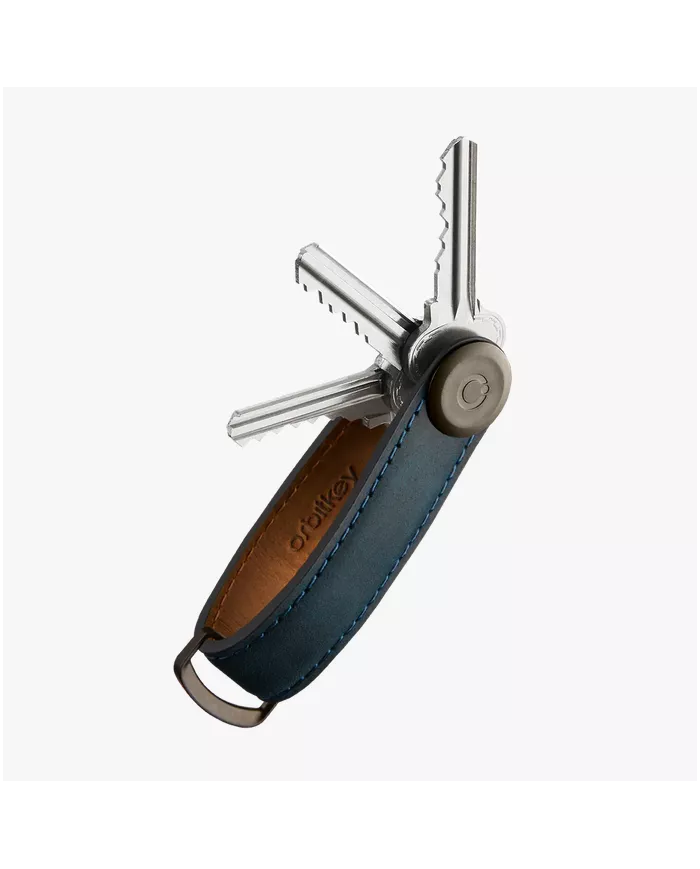 Porte-clés Orbitkey Crazy Horse Marine Blue/Blue