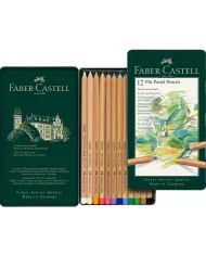 Boîte de crayons pastel  Pitt Faber Castell, assortiment de 12 pces