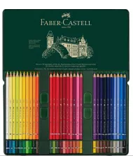 Boîte de crayons couleur aquarelle Faber-Castell, assortiment de 60 pces