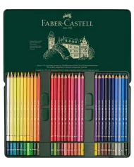 Boîte de crayons de couleur Faber Castell Polychromos, assortiment de  60 pces