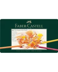 Boîte de crayons de couleur Faber Castell Polychromos, assortiment de  60 pces