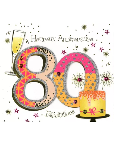 Carte Anniversaire 80 ans