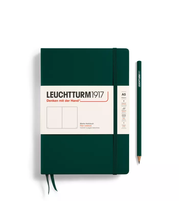 Carnet A5 Hardcover Leuchtturm 1917 forest green