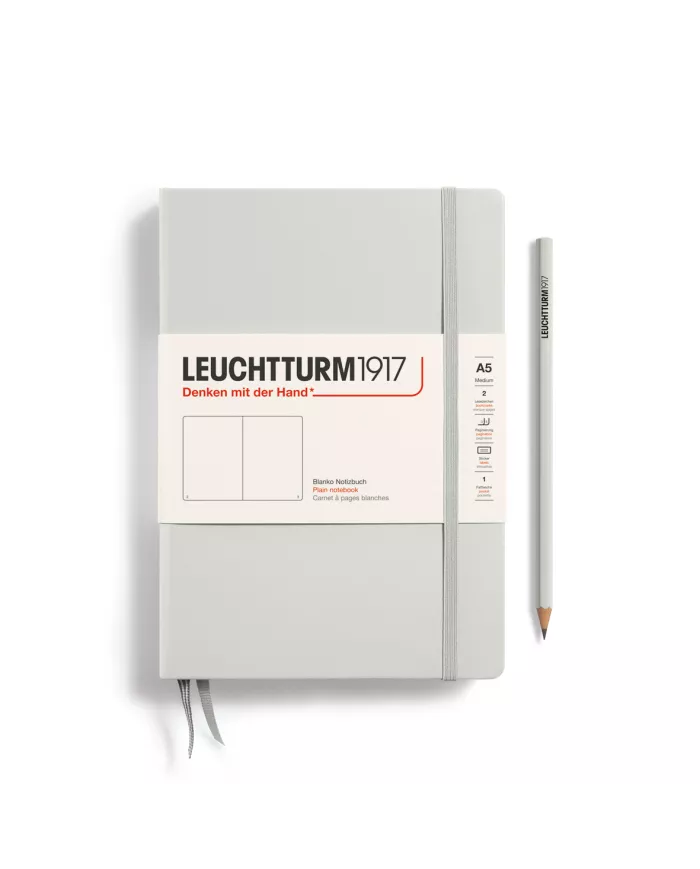 Carnet A5 Hardcover Leuchtturm 1917 light grey