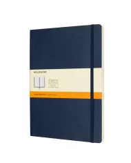 Carnet Moleskine bleu - ligné - soft cover