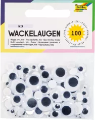 Yeux mobiles 14mm , 100 pcs