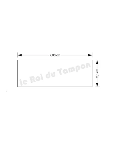 Plaquette seule pour Trodat Printy 4915 ou Colop 50