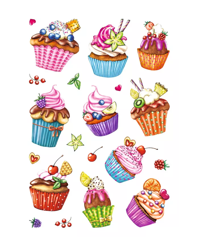 Stickers Herma CupCakes