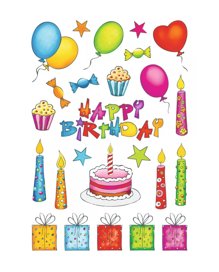 Stickers Herma Anniversaire