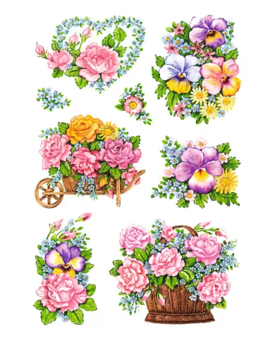 Stickers Herma Pot de fleurs