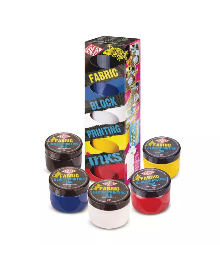 Peinture linogravure pour tissu ESSDEE - 5 couleurs