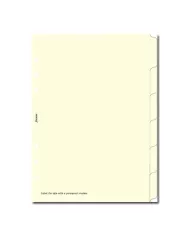 Filofax - Recharge A5 Feuilles unies blanches