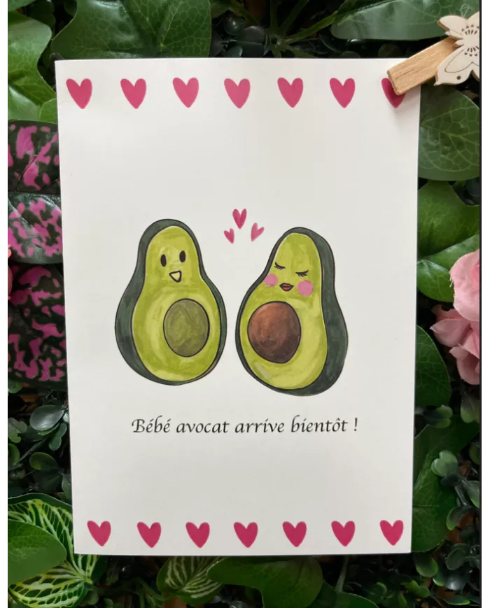 Carte B6 - Bébé Avocat