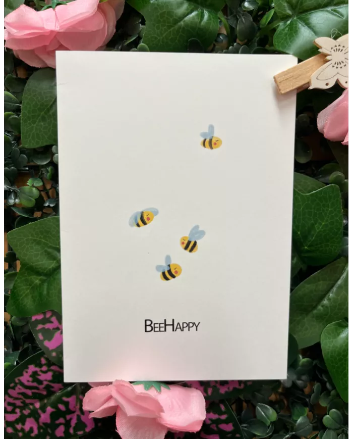 Carte A6 - BeeHappy