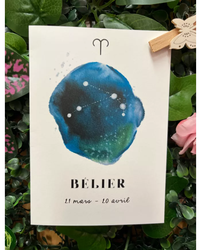 Carte A6 - Astrologie Bélier