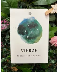 Carte A6 - Astrologie Vierge