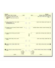Filofax - Recharge PERSONAL semaine sur 1 page + notes multi-langues 2025