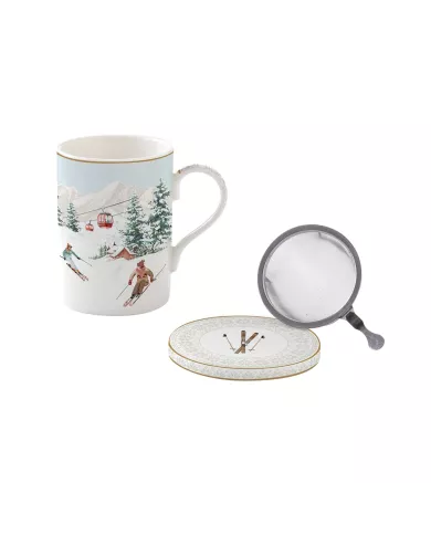 Mug et sous-verre avec infuseur CHALET