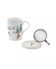 Tasse avec soucoupe CHRISTMAS LIGHTS