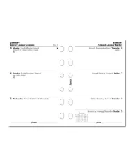 Filofax - Recharge POCKET semaine sur 2 pages en anglais 2025