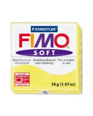 Fimo soft 57g jaune lemon et soleil