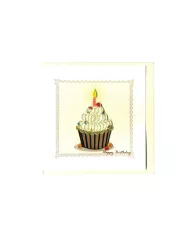 Carte "Quilling" cupcake